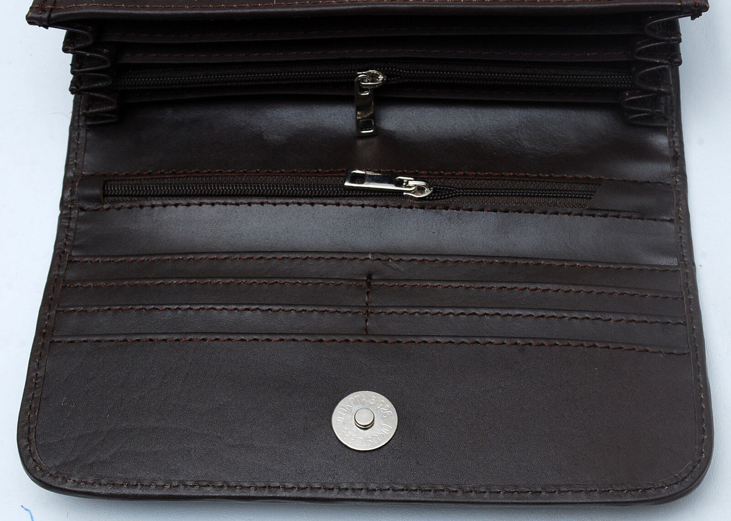 dark brown mini cowhide purse
