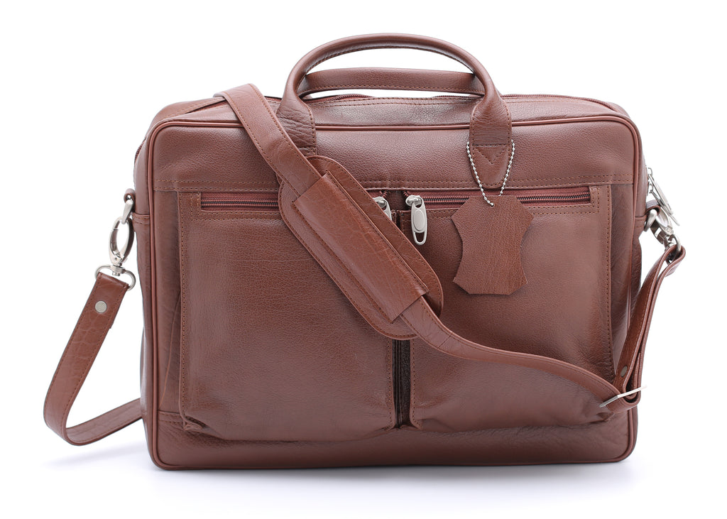 Real Genuine Leather Briefcase Bag