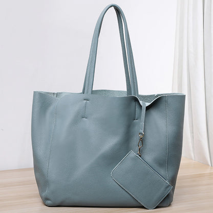 Women’s Large Leather Shoulder Tote Bag For Office