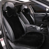 Genuine Sheepskin Car Seat Cover with Detachable Backrest and Headrest