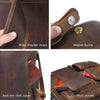 Genuine Leather Backpack Travel Crazy Horse Style