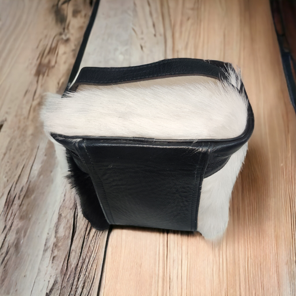 Real Cowhide Fur Makeup Cosmetic Purse