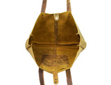 Handmade Oil Waxed Leather Tote Shopping Bag