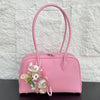 Genuine Leather Shoulder Bag for Women with Zipper Closure