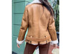 leather and fur jacket women