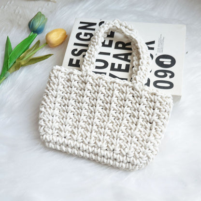 small cotton crochet summer bag