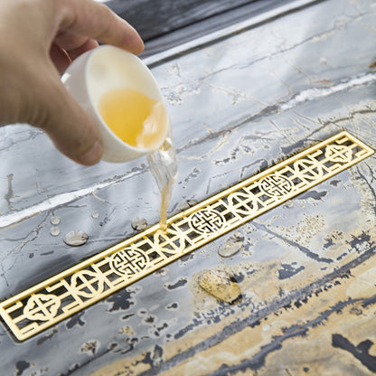 Black Grey Gold Stone Tea Tray for Gongfu Brewing