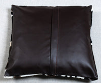 Natural Cowhide Pillow Cover Diamond Pattern