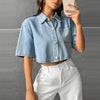 short denim jacket for women