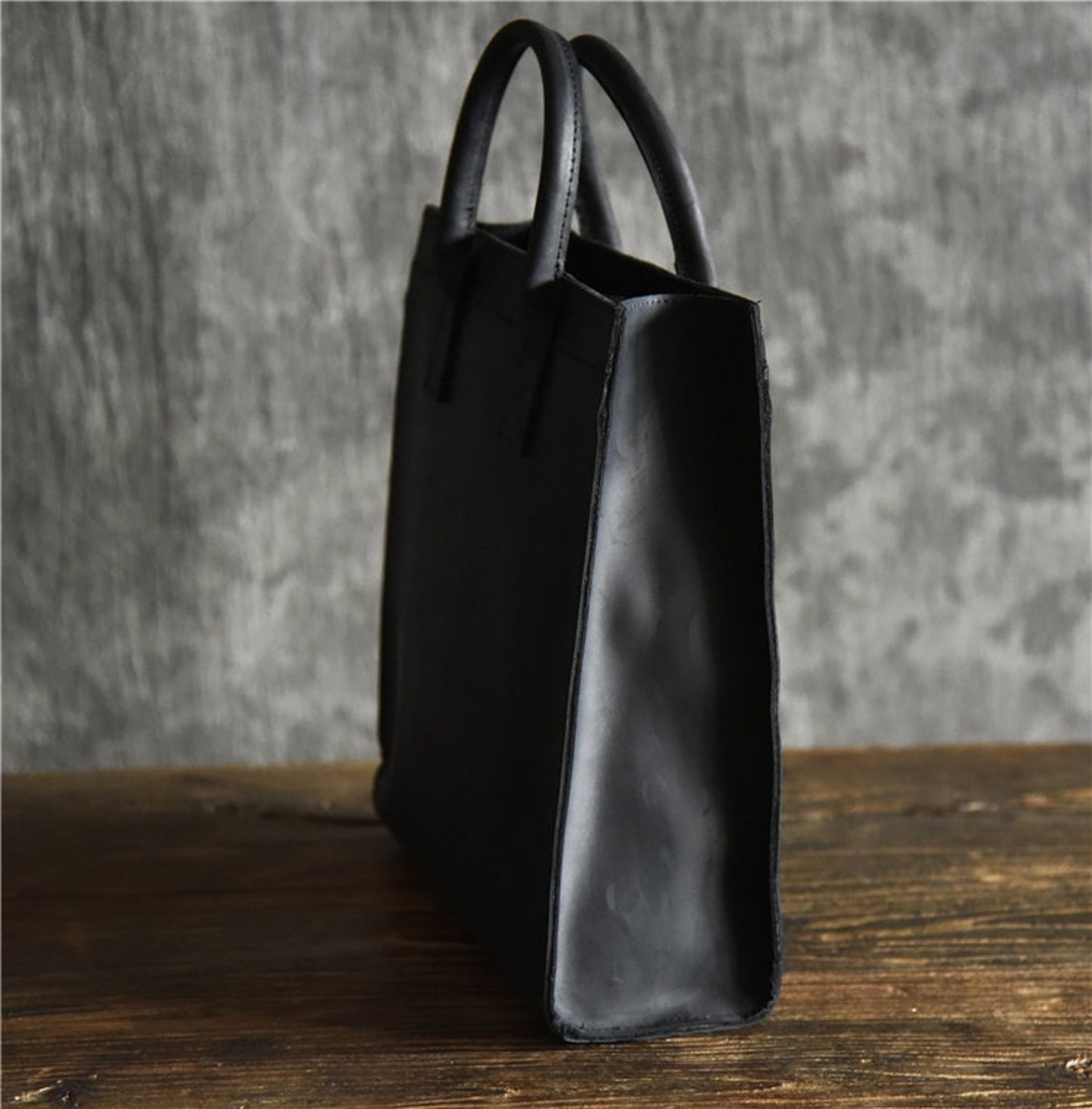 Genuine Real Cowhide Leather Tote Bag
