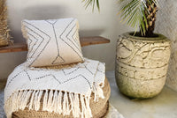 Organic Cotton Throw Accent Pillow Cover