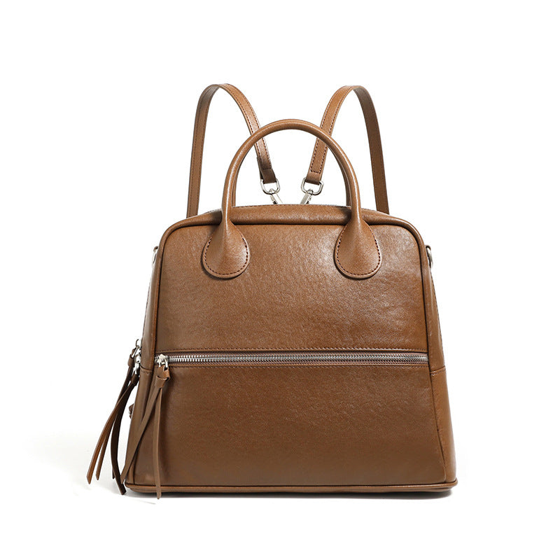 Leather Backpack Women Genuine Cowhide