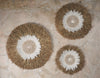 Raffia Grass Sea Shell And Feather Wall Decor