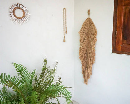 Natural Jute leaf style wall decor