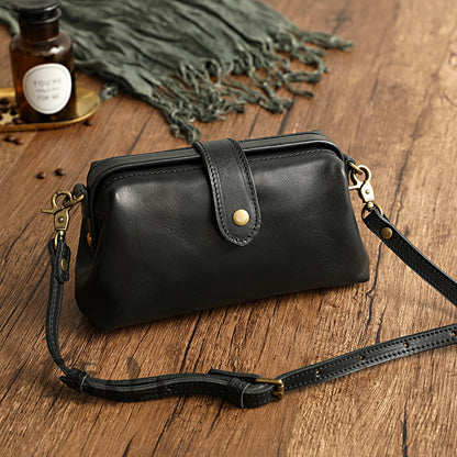 Leather Crossbody Bag for Women Small Shoulder Purse