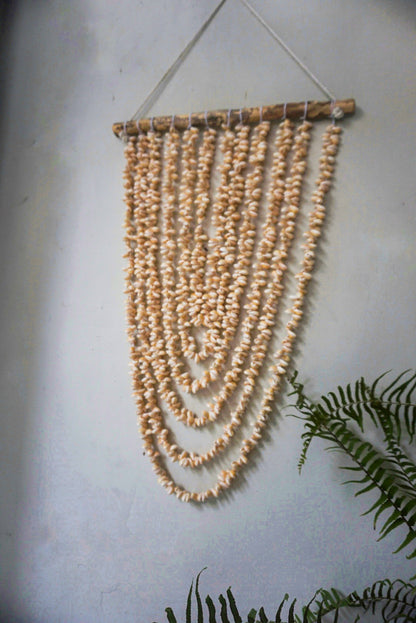 Sea shells boho hanging decor