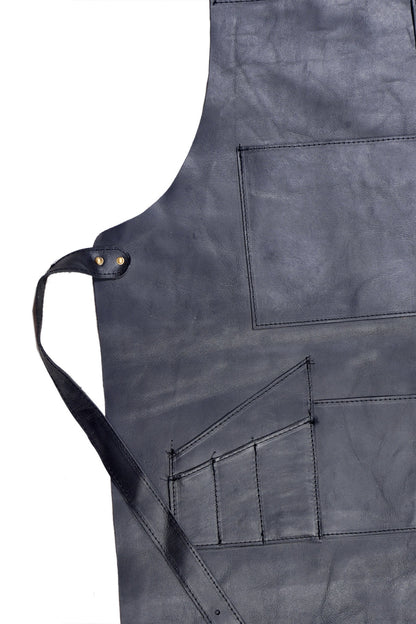 Genuine Leather Black Apron