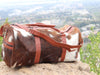 Cowhide Weekender Travel Duffle Bag