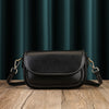 Real Leather Shoulder Crossbody Bag With Zipper Compartments