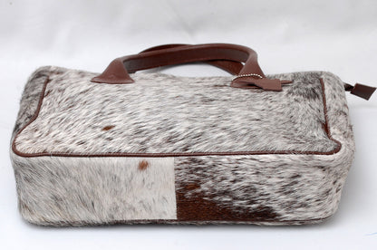 Speckled Cowhide Fur Shoulder Bag