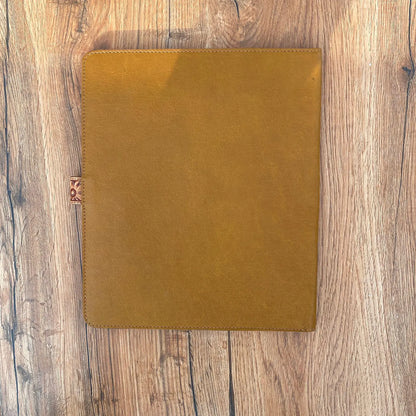 Tooled Cowhide Portfolio Cover