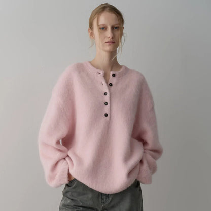 Facade pattern alpaca wool sweater women 4 S