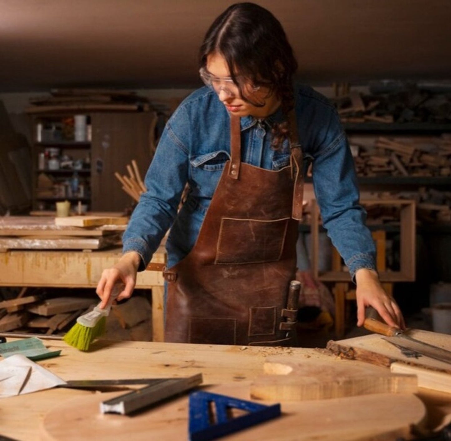 Genuine leather welding apron