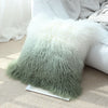 Genuine Sheepskin Pillow Cover with Curly Wool for Sofa Decor