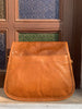 Natural Cowhide Messenger Bag Brown White