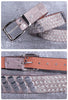Women punk rhinestone stud faux leather belt