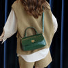 Genuine Leather Small Flap Shoulder Bag Crossbody