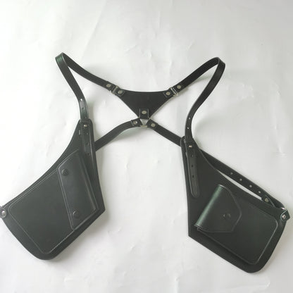 Genuine Leather Shoulder Underarm Anti Theft Holster Bag