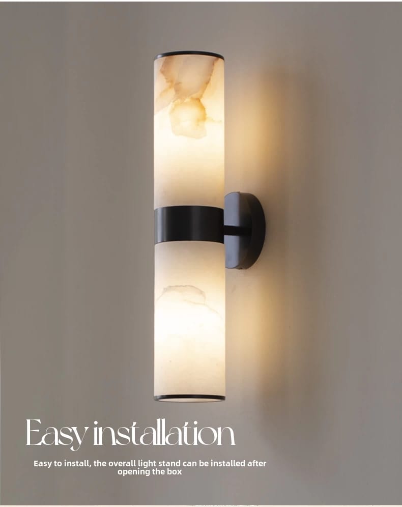 Marble Lamp Spanish Marble Solid Copper Wall Sconce