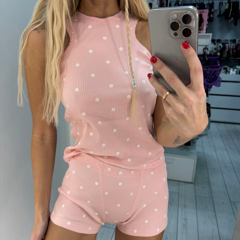 shorts and tank top lounge sets women
