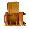 Leather Trolley Suitcase Large Capacity 20 Inch Rolling Luggage