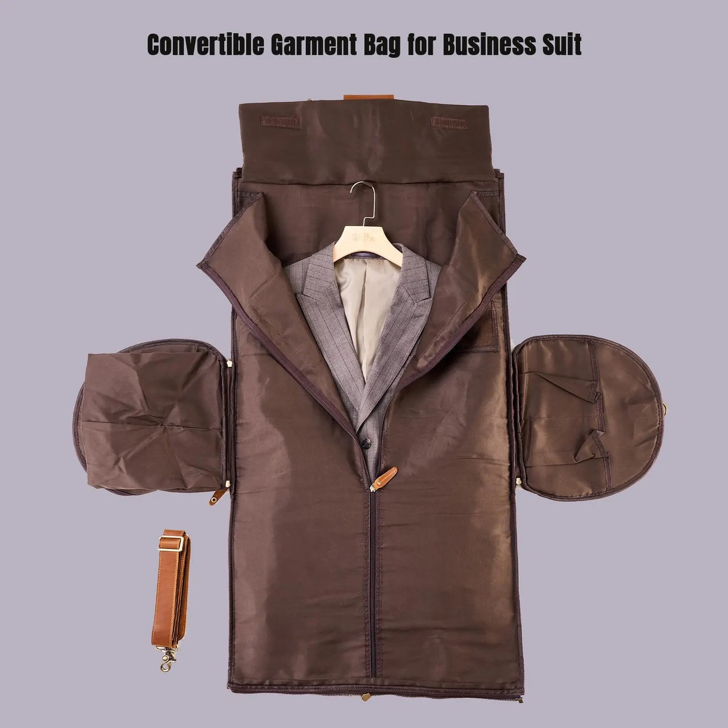 leather duffle garment bag