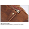 Retro genuine cowhide leather waist fanny bag