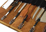 Leather Kitchen knife roll storage Bag