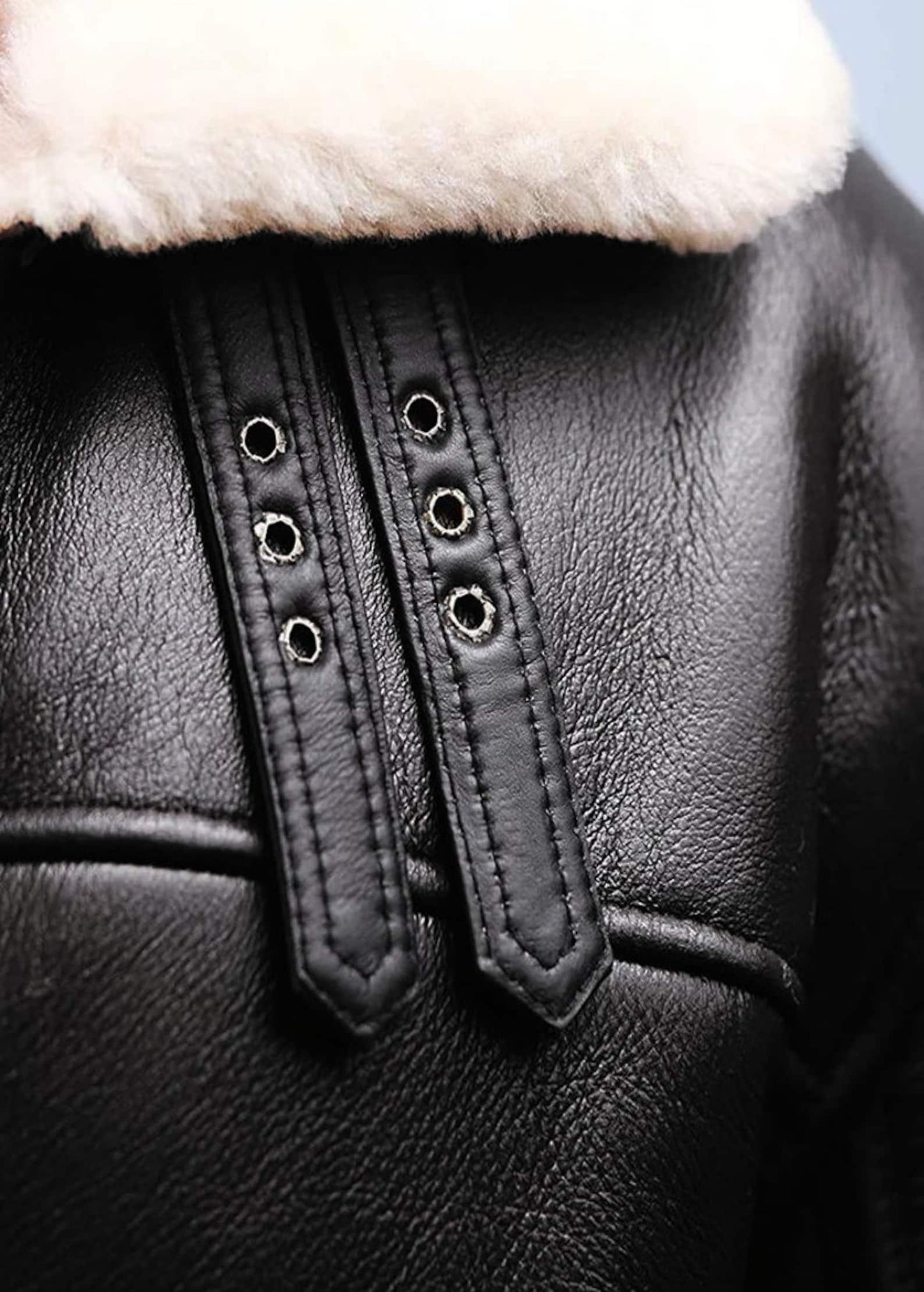 Handmade Leather Mens Aviator Jacket
