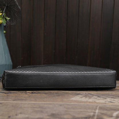 Genuine Leather Men's Office Briefcase Bag