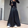 Women's Real Leather Full Length Skirt Maxi