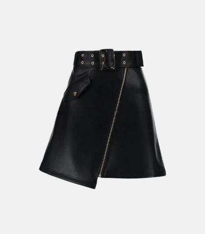 Soft Leather Mini Skirt