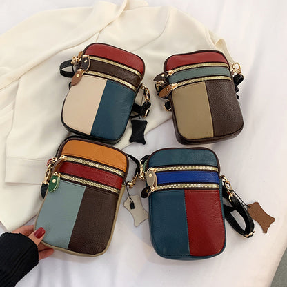 Leather Small Crossbody Bag for Women