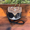 Tooled Cowhide Crossbody Bag