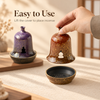 Coil Incense Burner with Removable Cover and Internal Mesh Tray