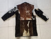 men cowhide jackets black brown white