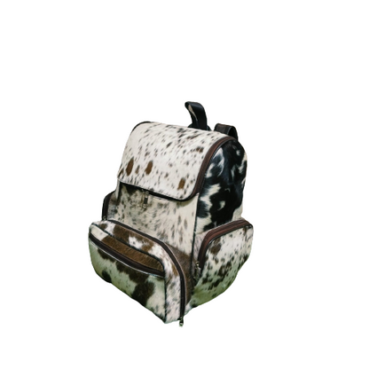 Cowhide Backpack Natural Speckled