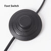 Minimalist Curved Floor Lamp with Pleated Shade