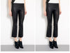 Women’s Flared Leather Pants High Waisted Cropped