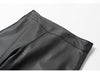Women’s Flared Leather Pants High Waisted Cropped